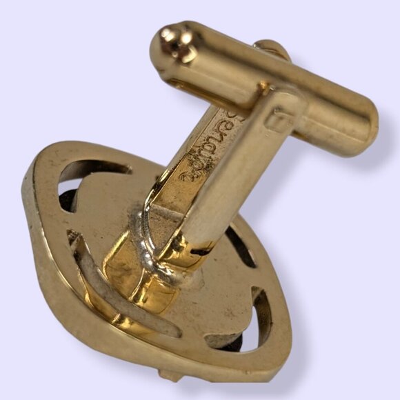 Vintage Senator Single Black Bull Cufflink - Picture 4 of 5